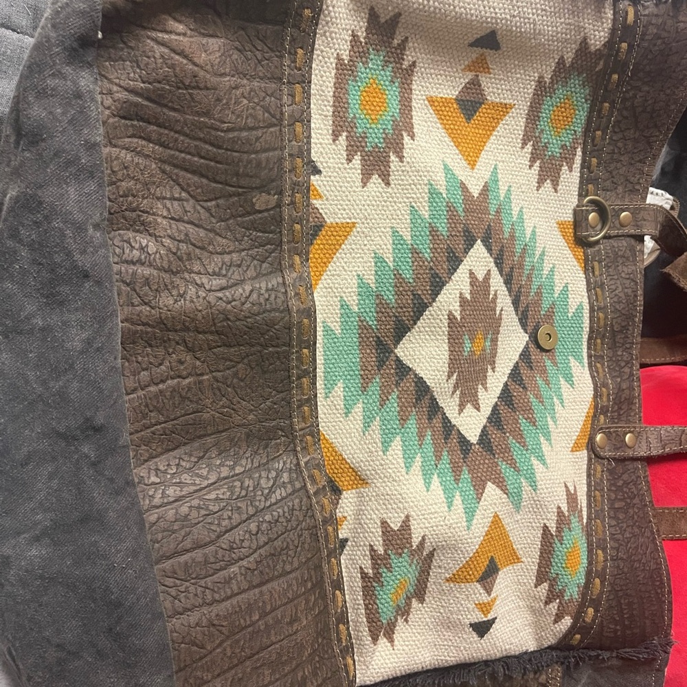 Myra Bag Geometric Canvas Tote